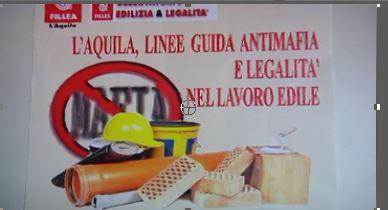 L'Aquila:antimafia e legalità nel lavoro edile