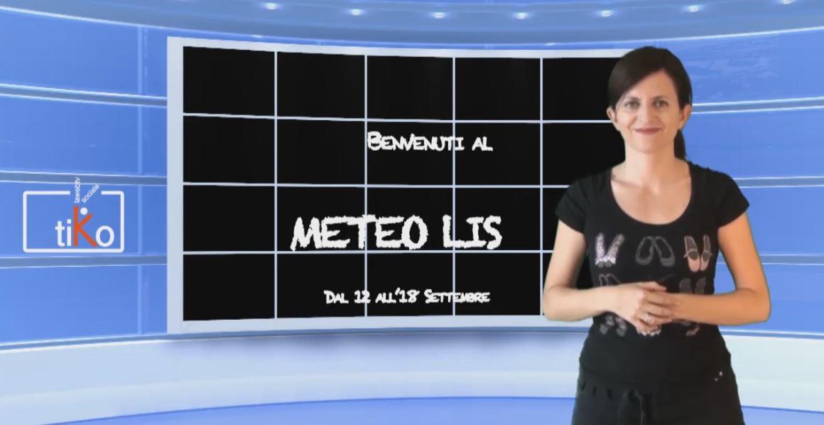Meteo LIS dal 12 al 18 settembre