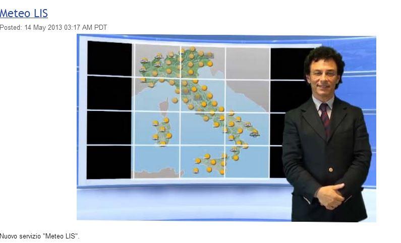 Meteo LIS dal 27 giugno al 03 luglio