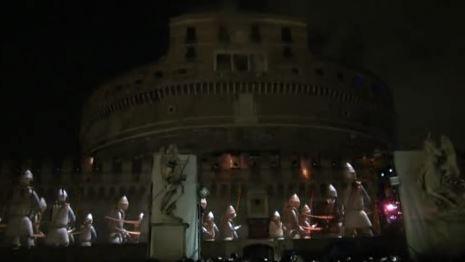 Videomapping,  giochi di luci e musica illumina Castel Sant'Angelo 