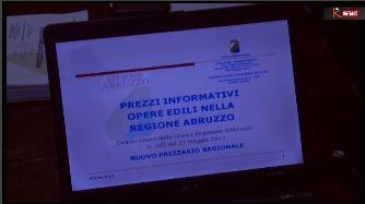 L'Aquila, presentato il nuovo prezzario regionale per la ricostruzione
