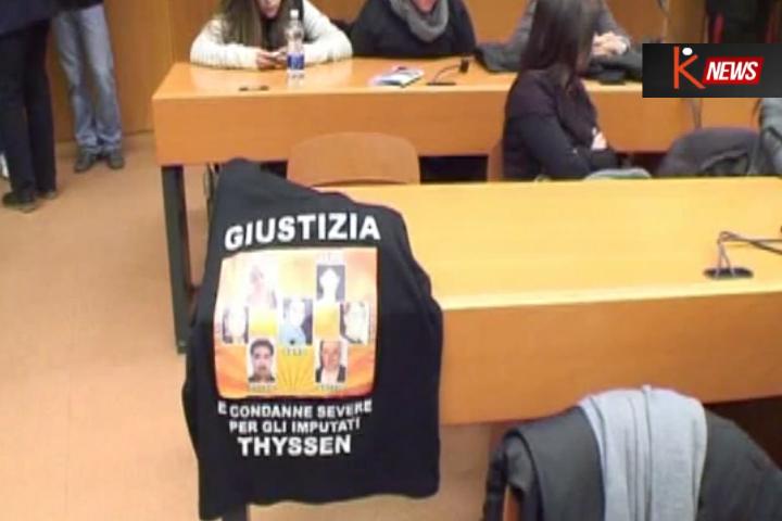 Thyssen: la rabbia dei familiari delle vittime